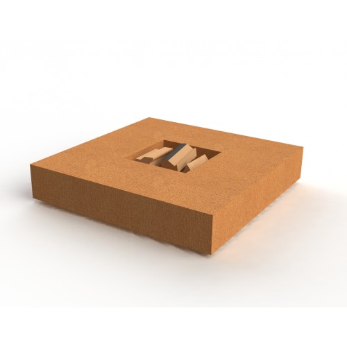 TABLE DE FEU ACIER CORTEN BRAVA
