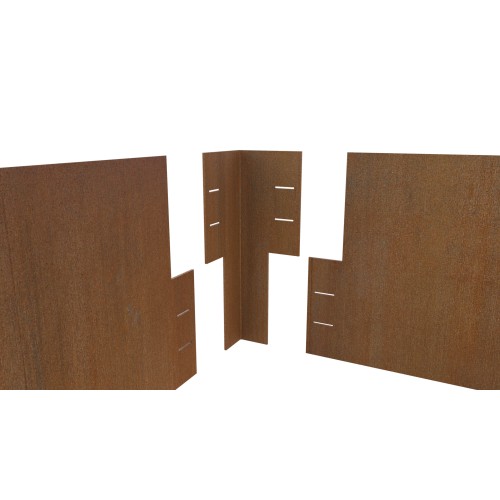 ANGLE POUR BORDURE ACIER CORTEN