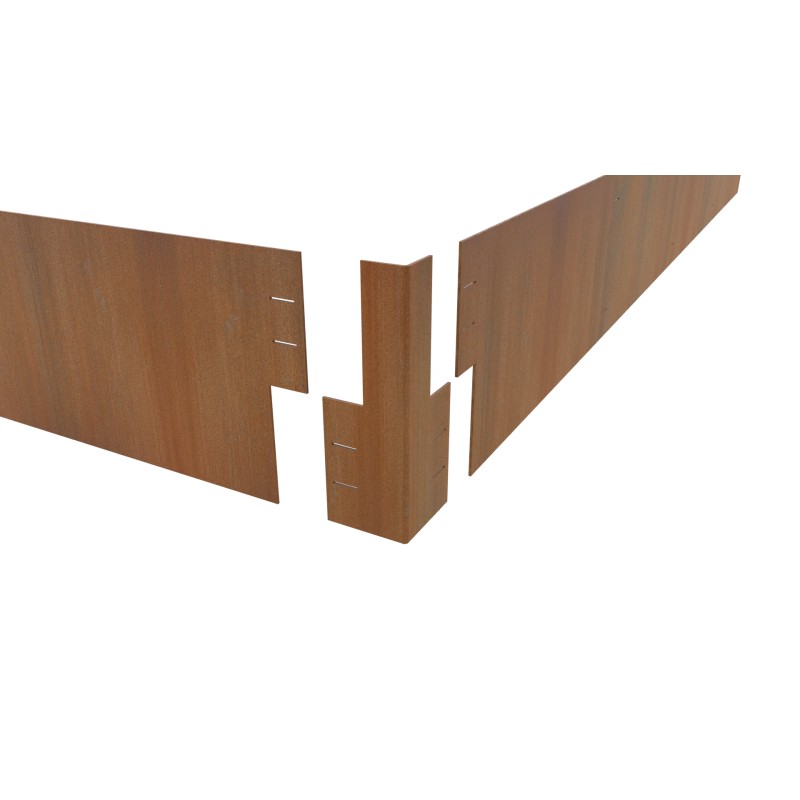 ANGLE POUR BORDURE ACIER CORTEN