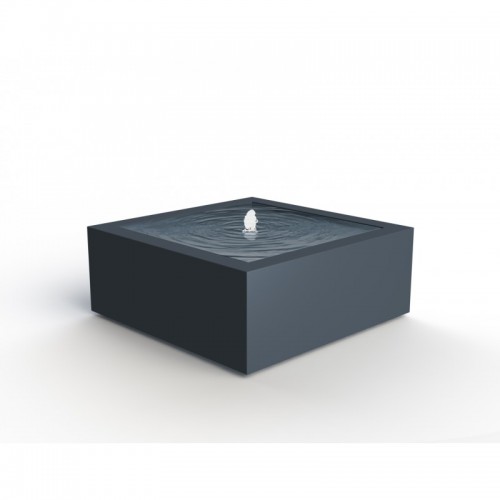 TABLE D'EAU ALUMINIUM CARRÉE 800x800x400mm