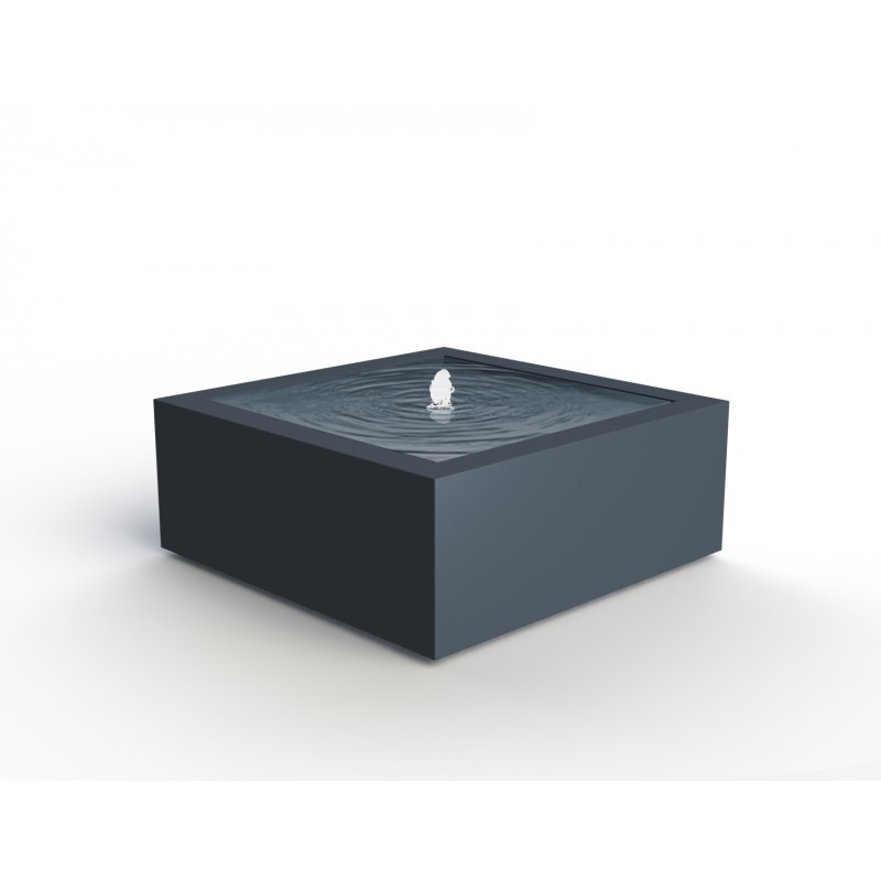TABLE D'EAU ALUMINIUM CARRÉE 800x800x400mm