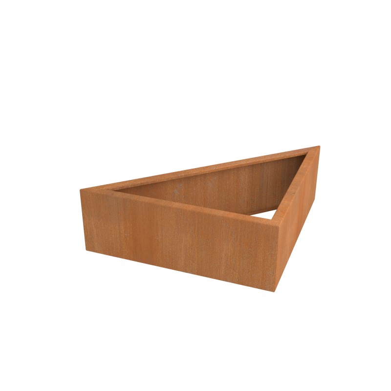 CARRE POTAGER CORTEN MODULE TRIANGLE