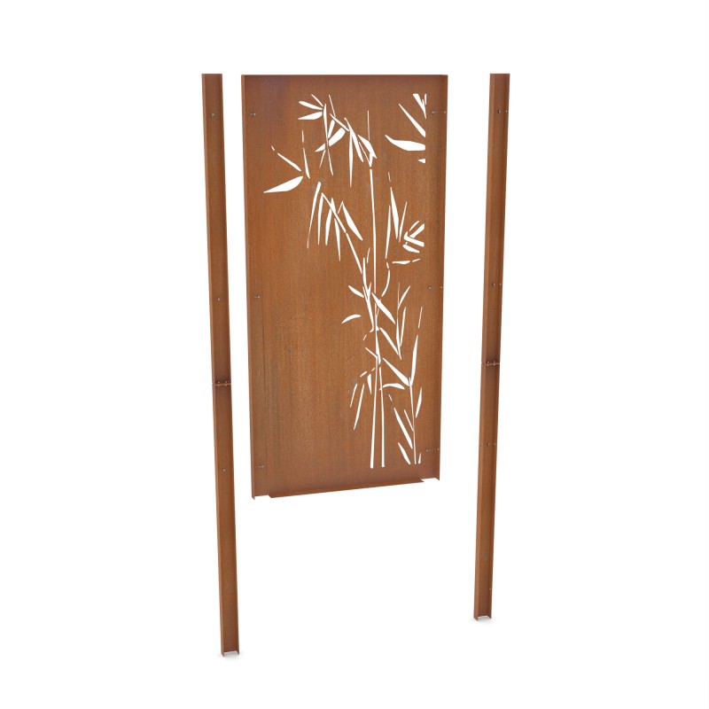 Panneau Corten motif Bambou 450x1800mm