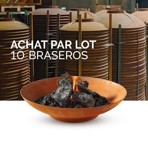 LOT DE 10 BRASEROS KEYO