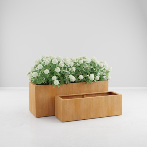 JARDINIERE ACIER CORTEN IVAO