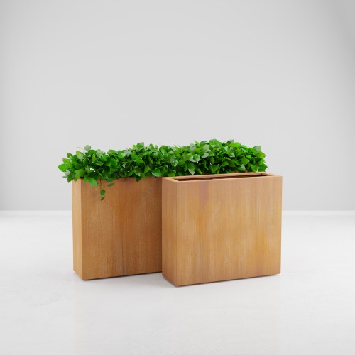JARDINIERE ACIER CORTEN TAL
