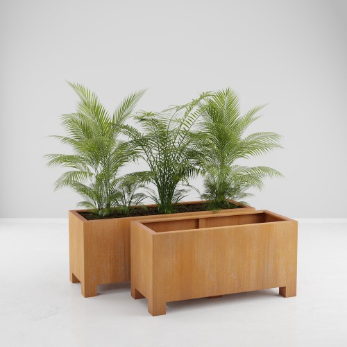 JARDINIERE RECTANGULAIRE AVEC PIEDS LINOSA