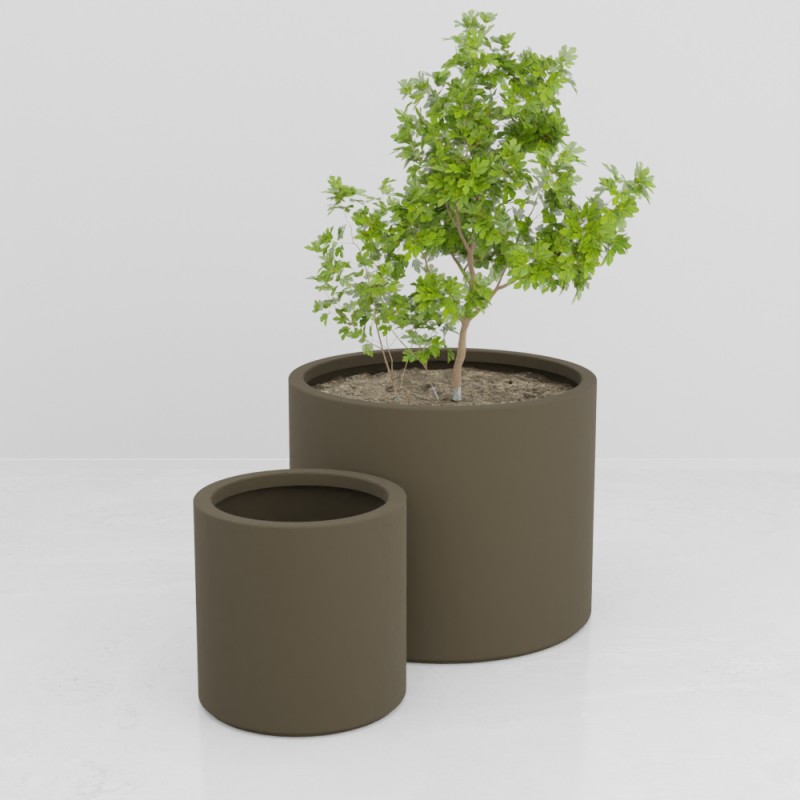 JARDINIERE CYLINDRIQUE TALOS DOUBLE