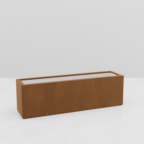 JARDINIERE RECTANGULAIRE GAIA EFFET CORTEN