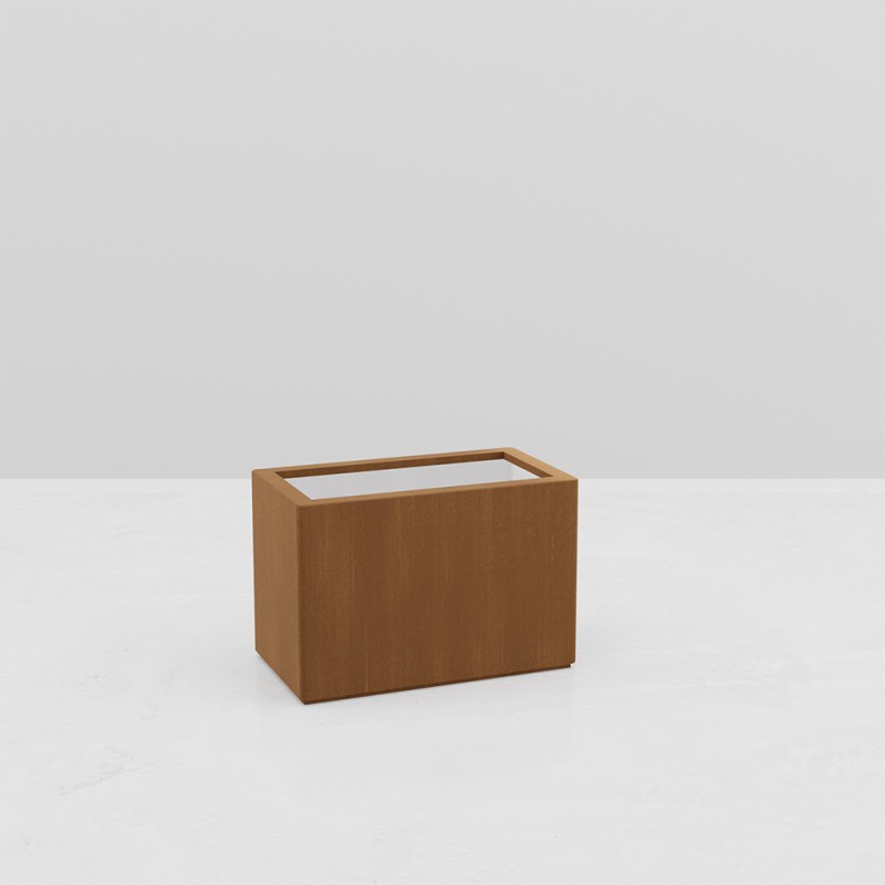 JARDINIERE RECTANGULAIRE GAIA EFFET CORTEN