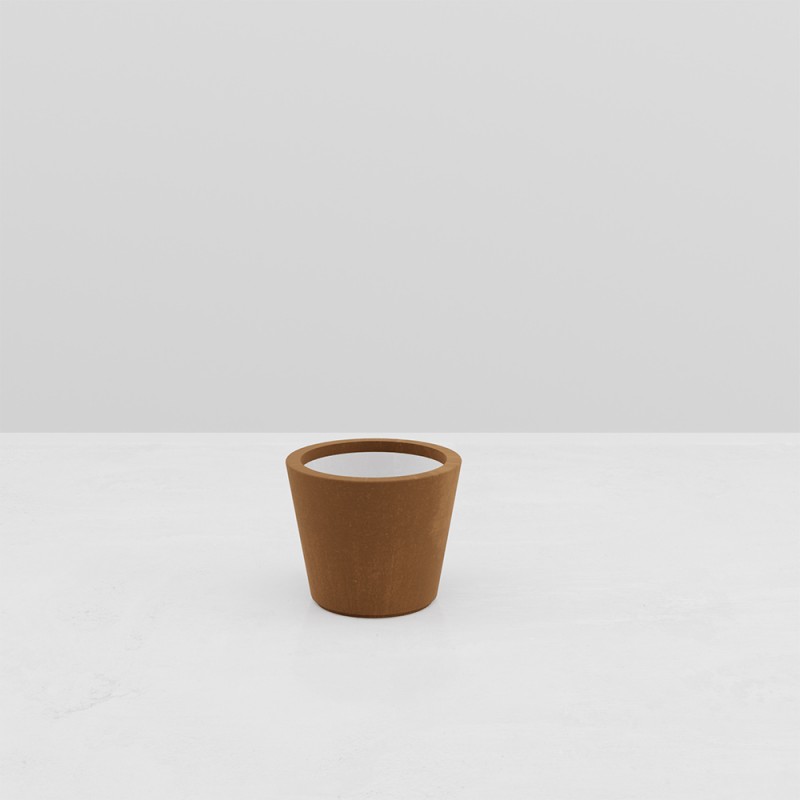 JARDINIERE CYLINDRIQUE RHEA EFFET CORTEN