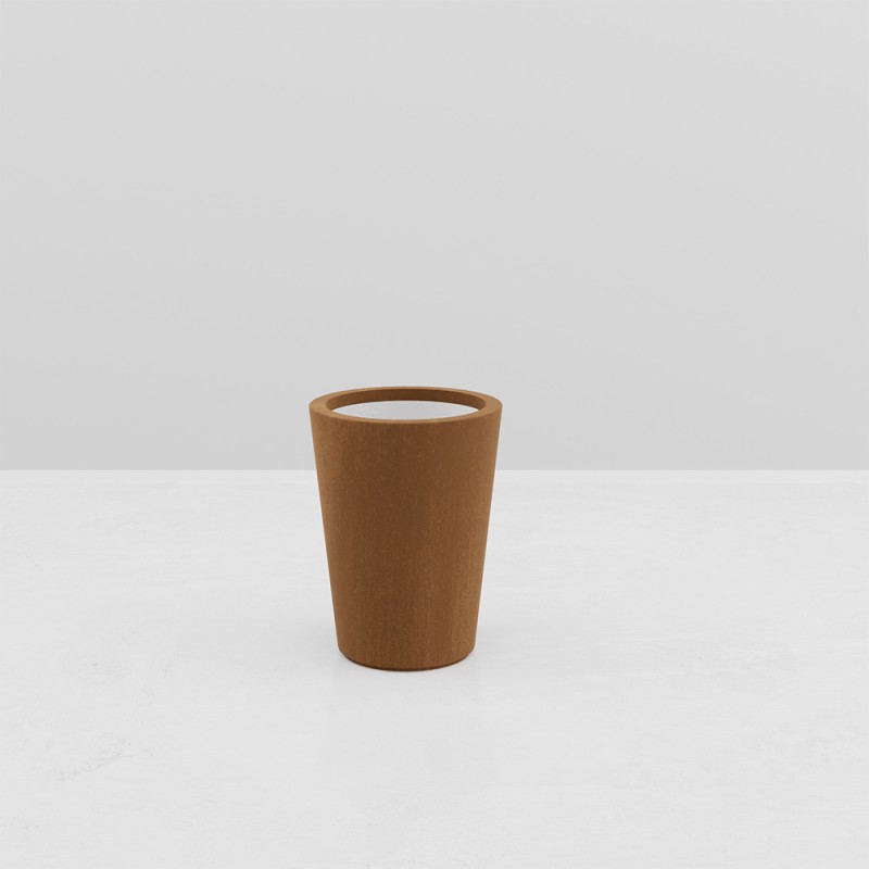 JARDINIERE CYLINDRIQUE RHEA EFFET CORTEN