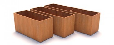 Les Bacs acier Corten